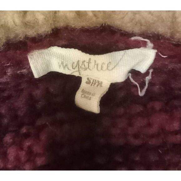 Mystree Earth tone sweater. Acrylic/ Wool/mohair. Size Small (measures largersee - Picture 2 of 4